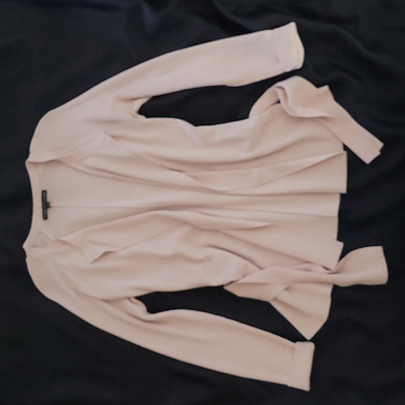 Preston & York Soft Pink Tie-Waist Cardigan - Picture 2 of 9